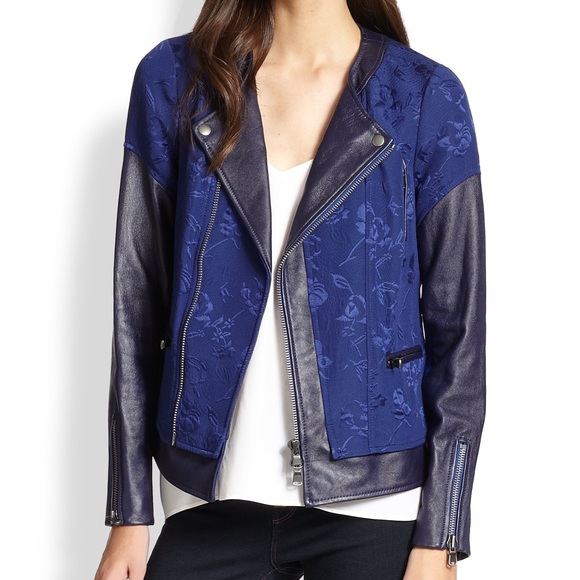 BOGO Rebecca Taylor 100% Real Lamb Leather Jacket - Picture 1 of 16